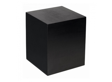 Grand cube en bambou noir 17 x 17 cm - Haut : 20 cm 