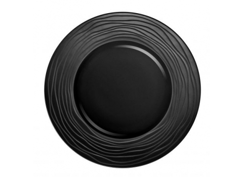 Assiettes Vagues Noires Ø 27,5 cm (Plate) - Plat Principal 