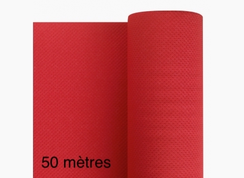 Nappe en rouleau Qualité PRO Rouge 1,20m x 50m