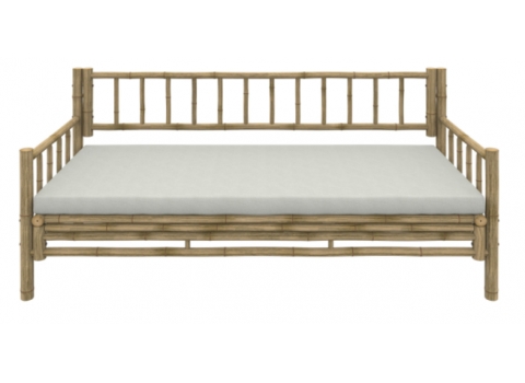 Banquette 3 places en bambou naturel L 180 x P 75 x H 82 cm