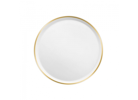 Assiettes Porcelaine de Limoges - Filet Or Ø 21 cm - Entrée et/ou Dessert