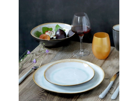 Assiette en grès - Aqua Blue Ø 28 cm (Plate) - Plat Principal 