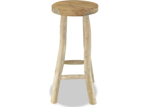 Tabouret de BAR en Teck massif 37 x 37 x 76 cm