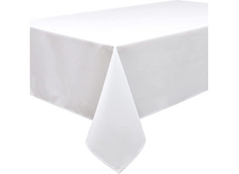 Nappe carrée Blanche Unie 180 cm x 180 cm