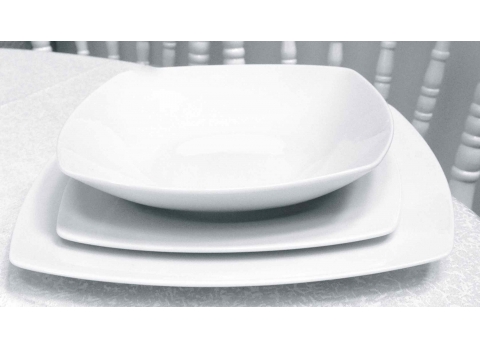 Assiette plate H-Square 21 cm (entrée ou dessert)