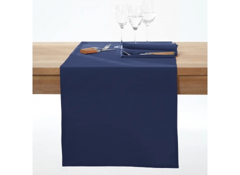 Chemin de table 210 x 52 cm - Bleu marine 