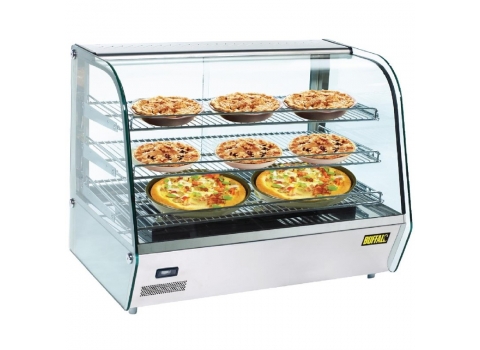 Vitrine chauffante de comptoir 160 litres - 1500w