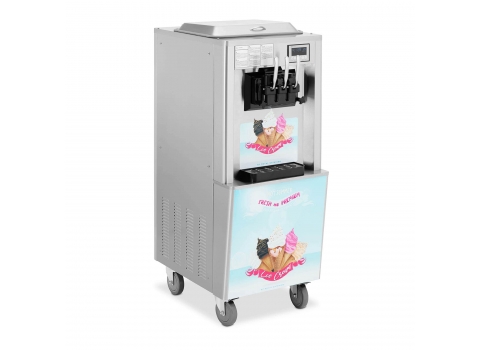 Machine à glace italienne 2140W - 3 parfums - 2 x 6 Litres