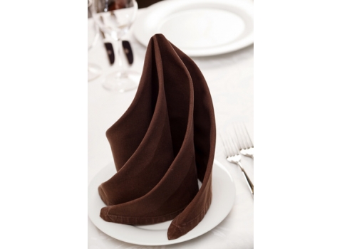 Serviette de table Chocolat - 50 cm x 50 cm 