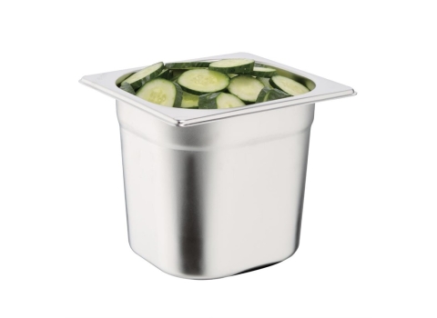 Bac Gastronorme INOX GN 1/6 : 2,2 Litres - Hauteur 15 cm