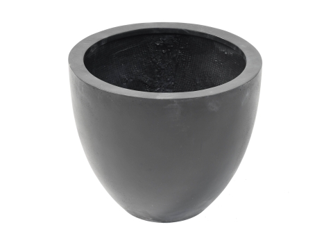 Cache pot en fiberstone : Noir