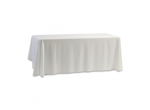 Nappe Buffet Unie 220 cm × 450 cm - Blanche - Polyester 