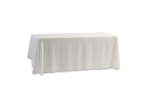 Nappe Buffet Unie 210 cm × 600 cm - Blanche  - Polyester 