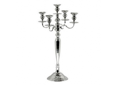 Chandelier Argent - 5 branches  - 80 cm (Grand)