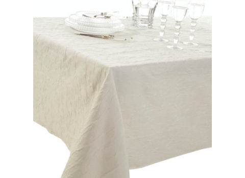 Nappe rectangulaire en tissu naturellement froissé 