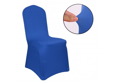 Housse de chaise extensible Bleue 