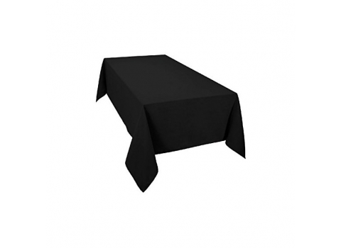 Nappe rectangulaire noire Unie  - 175 cm x 300 cm - Polyester