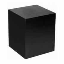 Grand cube en bambou noir 17 x 17 cm - Haut : 20 cm 