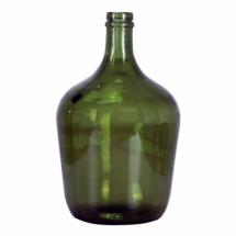 Bonbonne dame jeanne en verre recyclé Vert Olive  - D18 cm x H.30 cm (Petite)