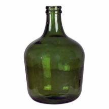 Bonbonne dame jeanne en verre recyclé Vert Olive - D27 cm x H.42 cm (Moyenne)