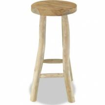 Tabouret de BAR en Teck massif 37 x 37 x 76 cm