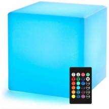 Cube lumineux 16 couleurs sur batterie 25 cm 