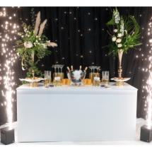 Table Buffet Lackfolie 200x90cm - Blanche