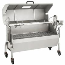 Barbecue à Charbon avec Tournebroche Électrique 103 cm x 37,5 cm