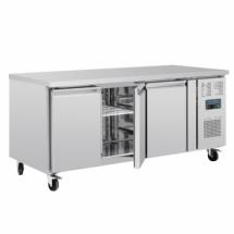 Table réfrigérée positive INOX - 3 portes. Tropicalisé -350W-  634 litres 