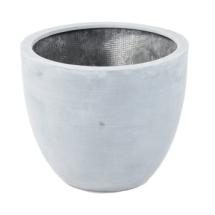 Cache pot en fiberstone : Gris