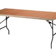 Table rectangulaire en Bois : 183 x 76 cm (6 à 8 invités)