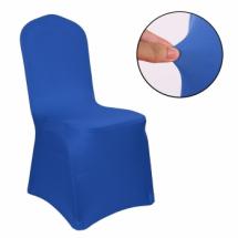 Housse de chaise extensible Bleue 